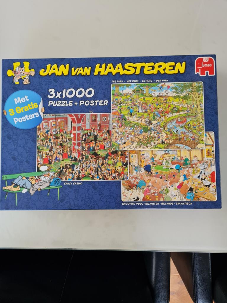 Jvh puzzel. Niet 3 maar 2 puzzels in de doos., Ophalen, 500 t/m 1500 stukjes