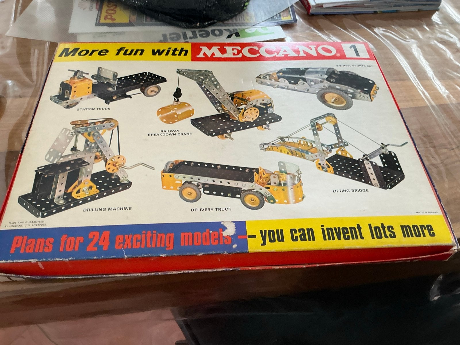 Vintage Meccano Junior Set 1 - Bouw 24 modellen!, Antiek en Kunst, Antiek | Speelgoed, Ophalen of Verzenden