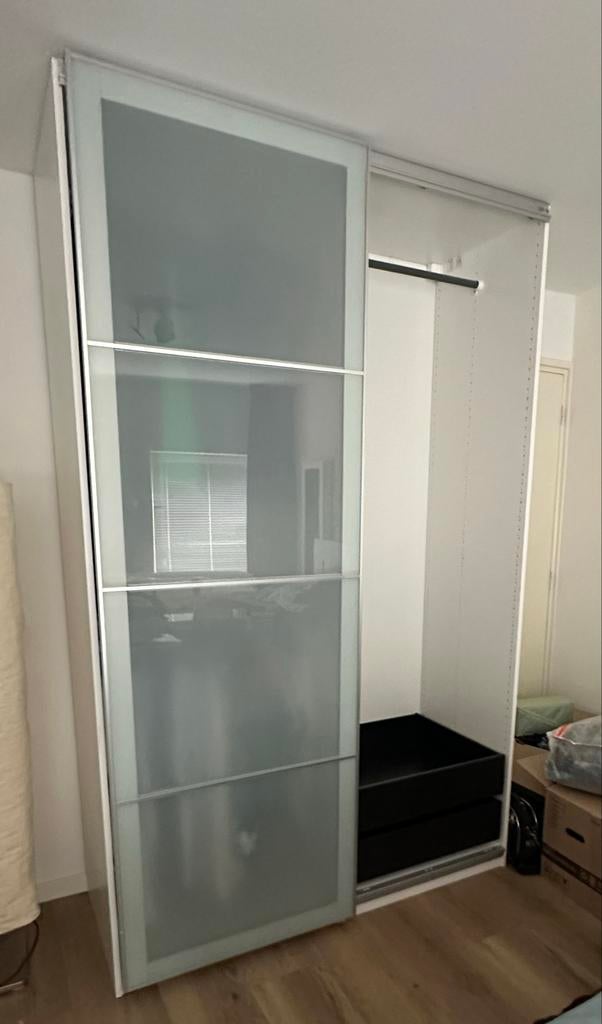 IKEA Pax schuifdeur, 2 sets van 2 deuren, 100 tot 150 cm, 200 cm of meer, Ophalen of Verzenden, Zo goed als nieuw