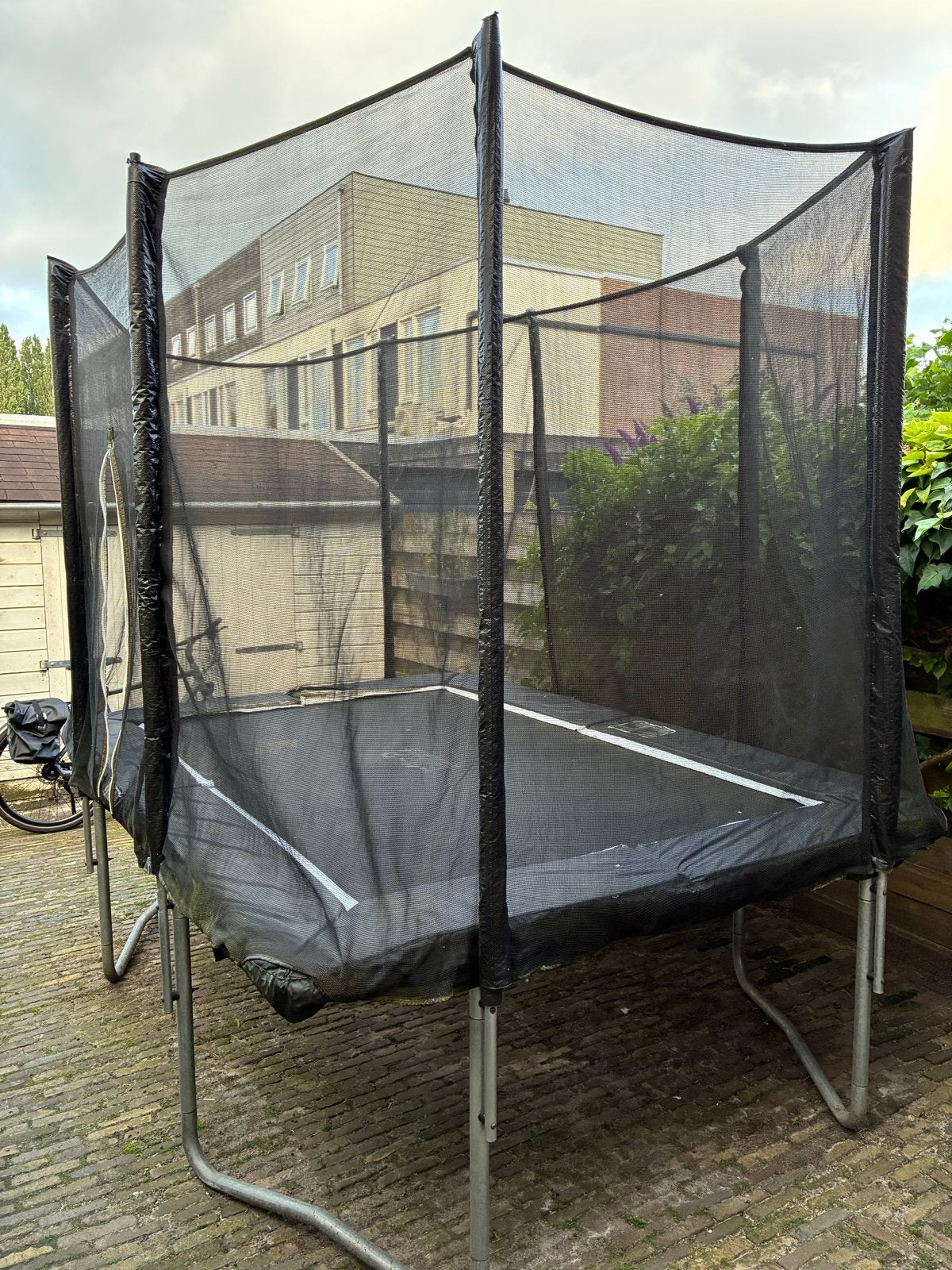 Salta Trampoline met veiligheidsnet - 210 x 305cm, Ophalen, Gebruikt