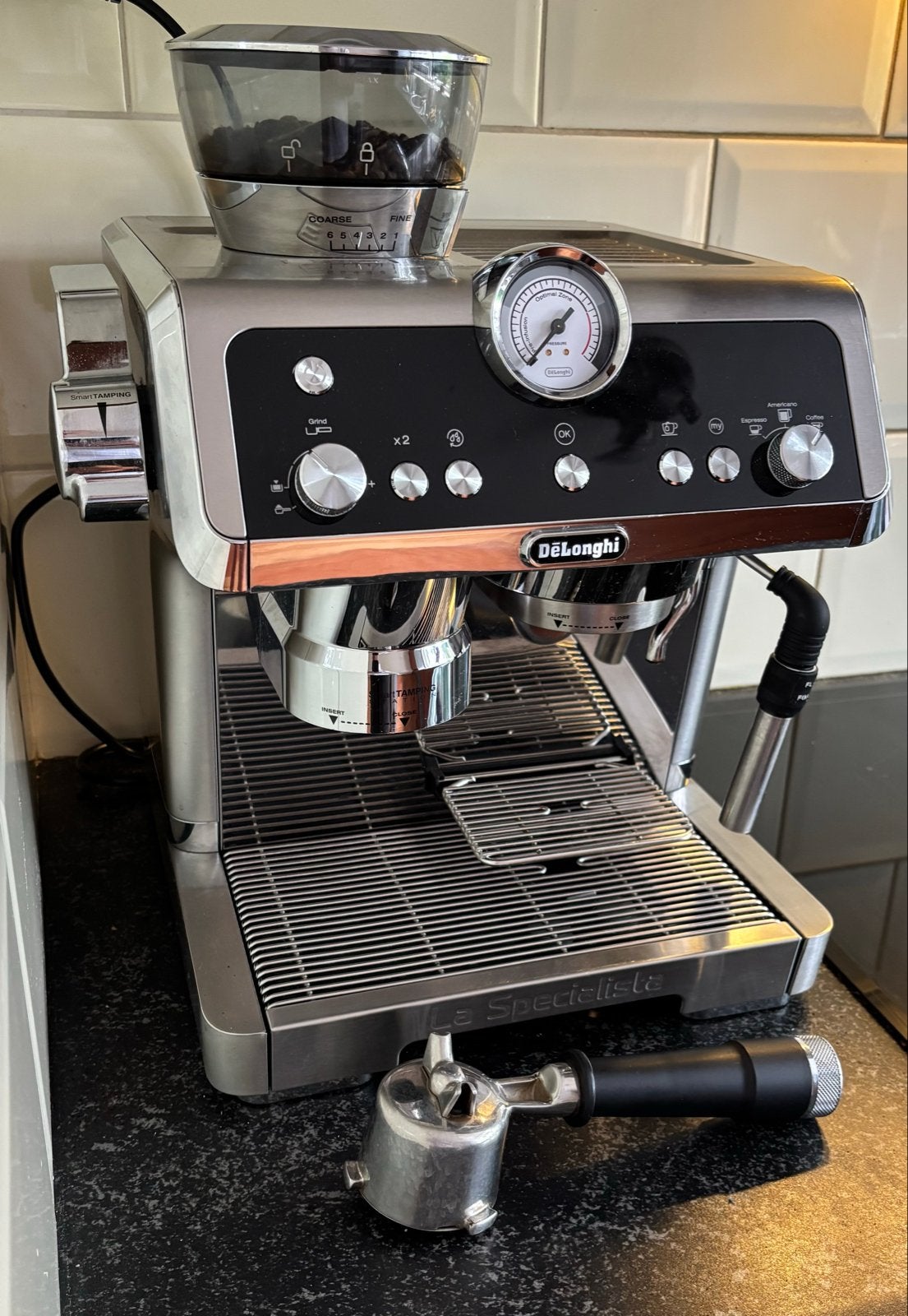 DeLonghi La Specialista EC9553.M Espressomachine, Ophalen, Afneembaar waterreservoir, Espresso apparaat, Koffiebonen