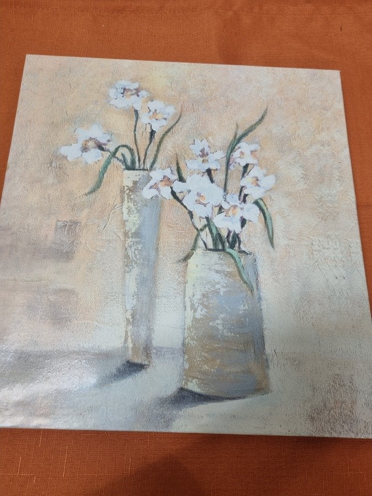 schilderij prent bloemen in vaas, Ophalen of Verzenden, 'T Olde Gre-j, Info@toldegrej.nl, Endepoelstraat 20f Didam