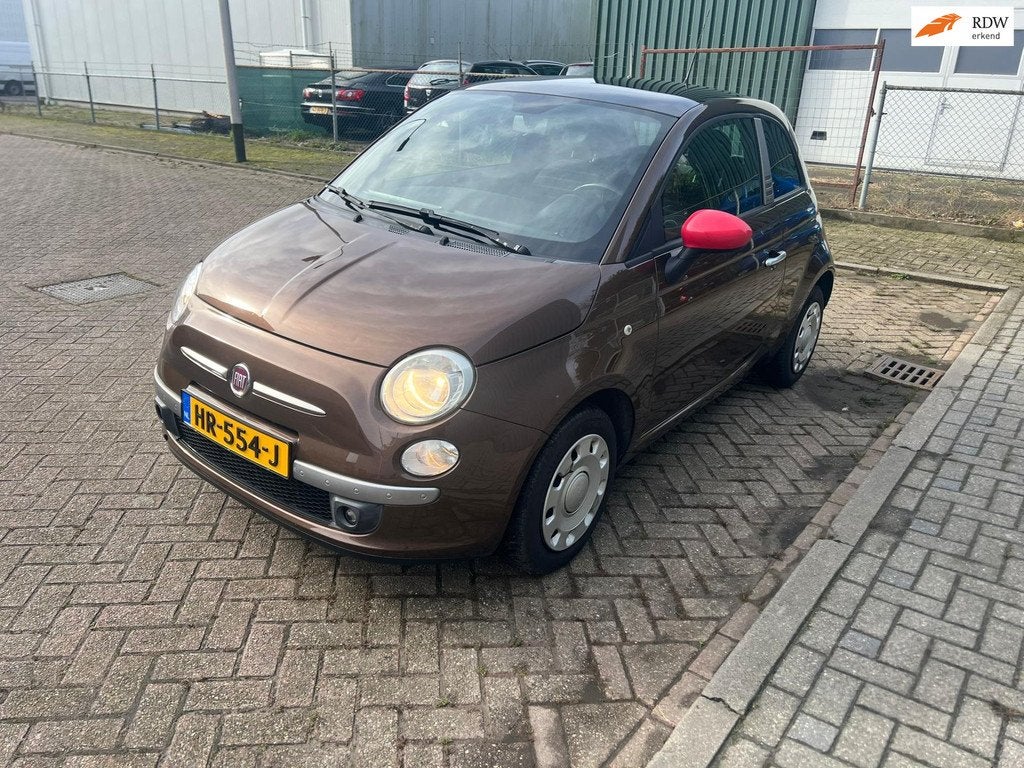 Fiat 500 1.4-16V byDiesel Pano Airco Pdc Voor En Achter Half, Auto's, Fiat, Voorwielaandrijving, Euro 5, 101 pk, Gebruikt