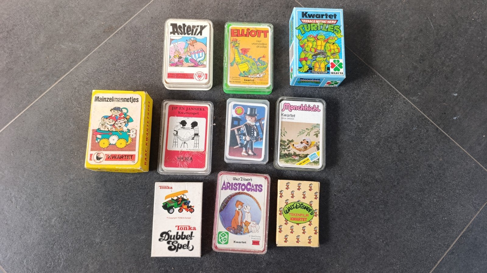 Vintage kinder kwartetten, Tonka, TNHT etc, Ophalen of Verzenden, Gebruikt, Kwartet(ten)