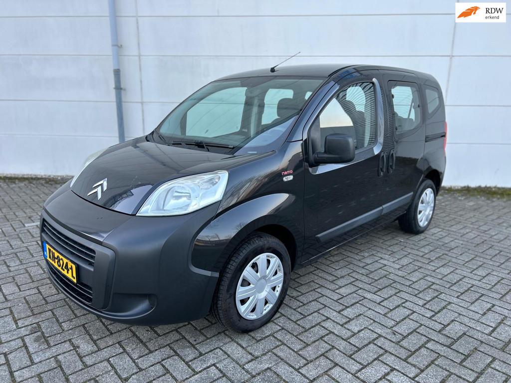 Citroen Nemo 1.4i Multispace Airco Dubbele Schuifdeur Apk 31, Auto's, Citroën, Voorwielaandrijving, Zwart, 4 cilinders, 400 kg