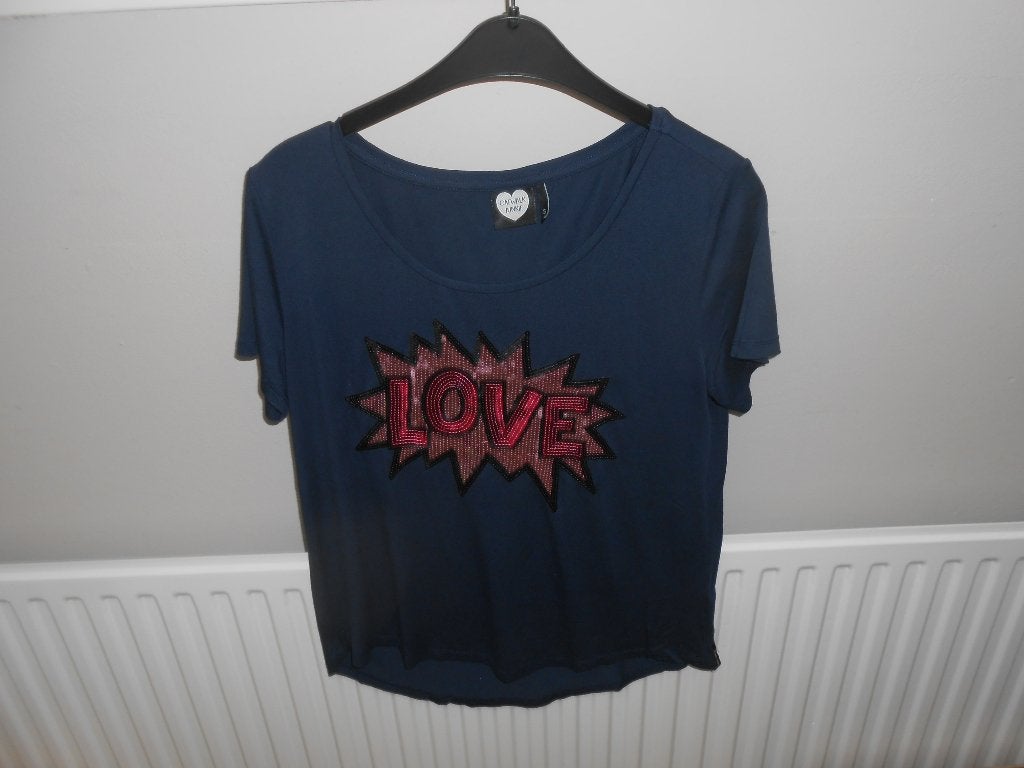Leuk shirt maat S van Catwalk Junkie, Kleding | Dames, Blauw, Ophalen of Verzenden, Catwalk Junkie, Korte mouw