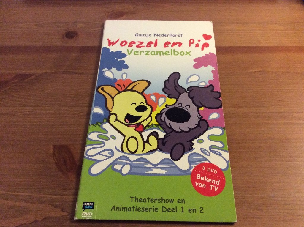 Woezel en Pip verzamelbox 3 dvd's flatbox, Gebruikt, Tekenfilm, Ophalen of Verzenden, Alle leeftijden