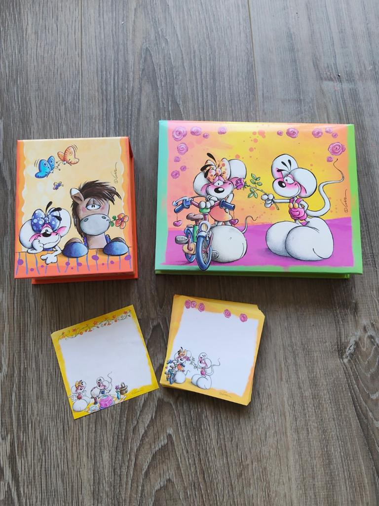 Diddl blaadjes in twee doosjes, Ophalen of Verzenden, Gebruikt, A5