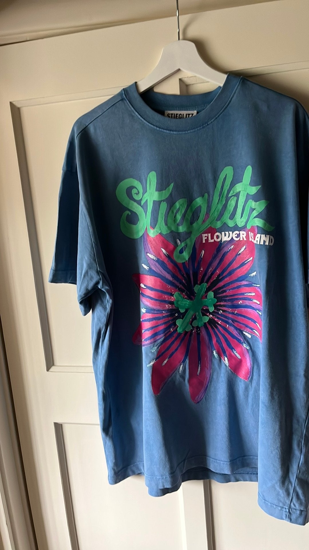 Stieglitz shirt blauw, maat S, Ophalen of Verzenden, Zo goed als nieuw, Blauw, Korte mouw