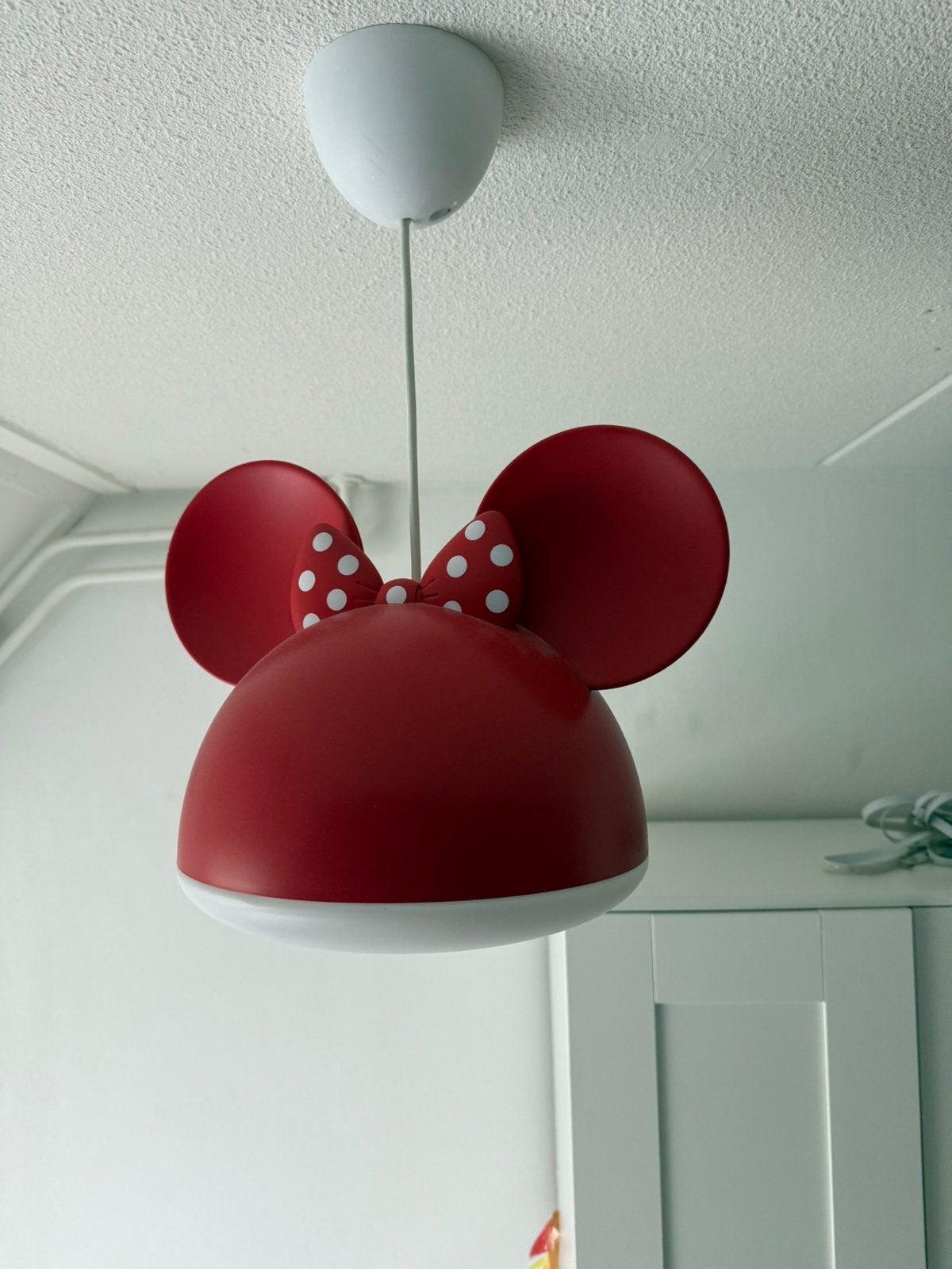 Minnie Mouse hanglamp, Ophalen, Zo goed als nieuw, Kunststof