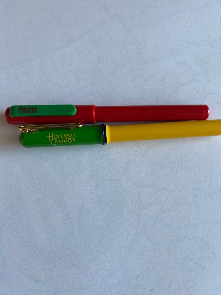 2 Stypen Frankrijk vulpennen van het Holland Casino nieuw, Ophalen of Verzenden, Nieuw