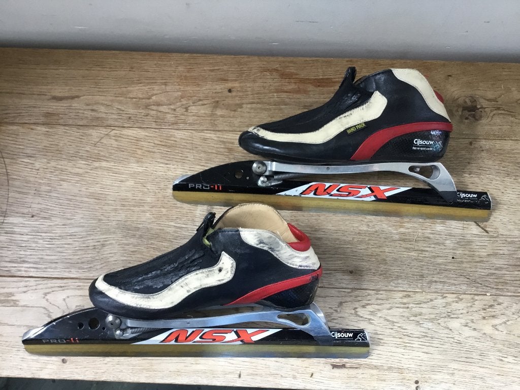 Viking Gold klapschaatsen  39 / Nagano NSX Pro II onderstel, Sport en Fitness, Schaatsen, Ophalen, Gebruikt, Noren, Viking