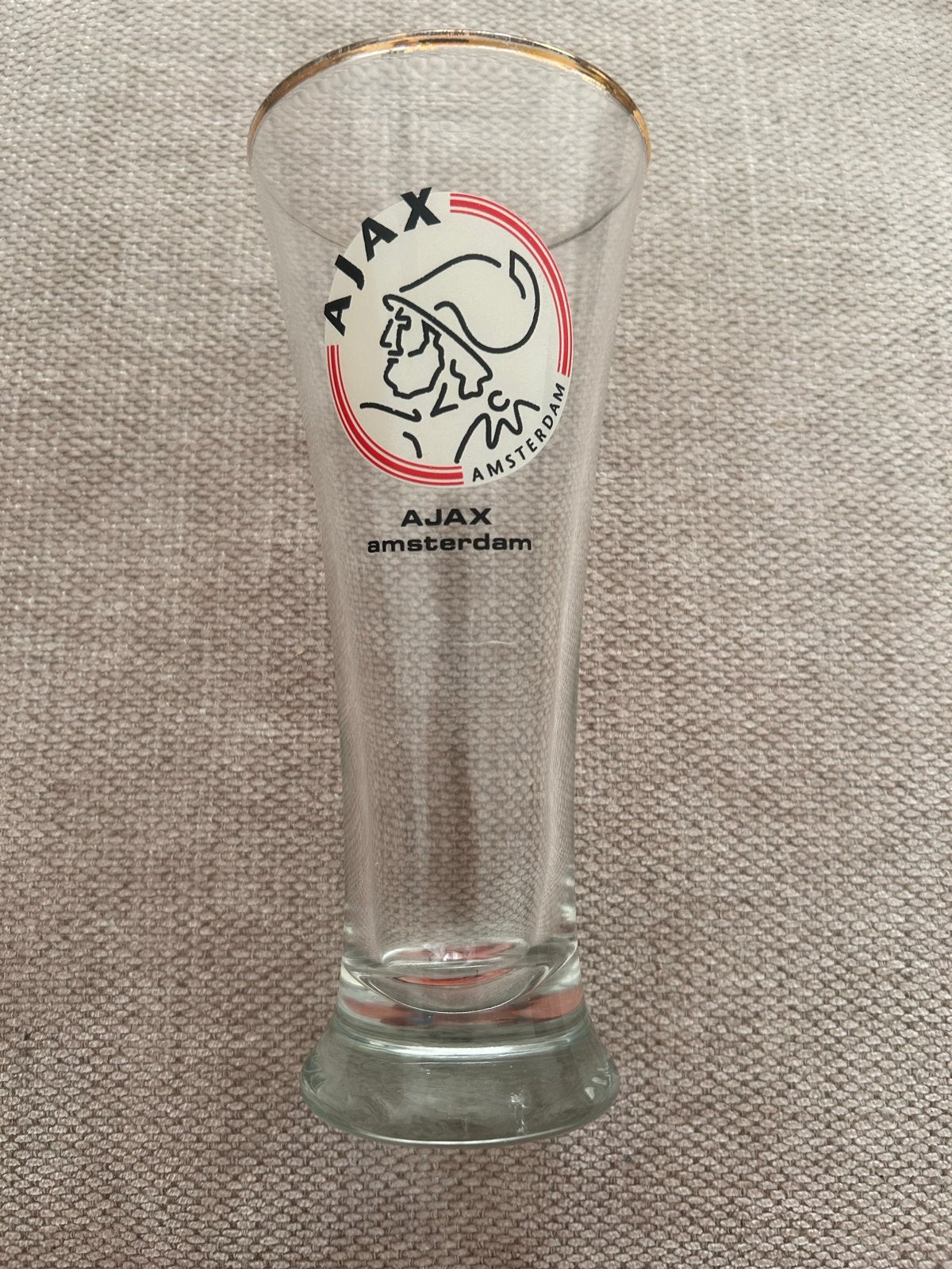 Ajax bierglas, Ophalen of Verzenden, Meerkleurig, Overige merken, Glas