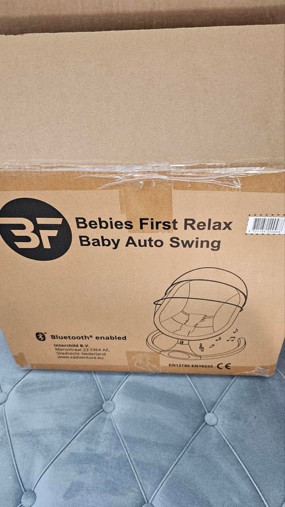 Bebies First Relax Baby Auto Swing - Schommelstoel Zwart, Ophalen, Nieuw
