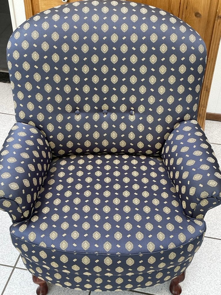 Engelse fauteuil, Ophalen, Klassiek Engelse Oor fauteuil, Minder dan 75 cm, Zo goed als nieuw