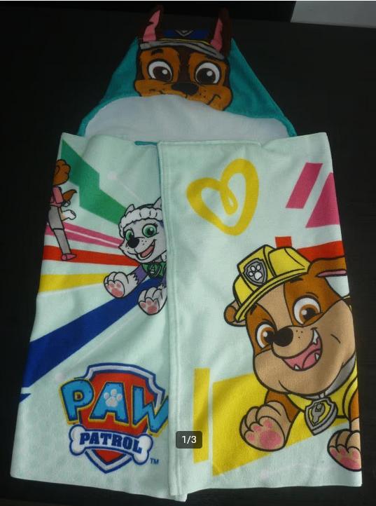 Paw Patrol handdoek met capuchon / badponcho / omslagdoek, Jongen of Meisje, One size, Ophalen of Verzenden, Zo goed als nieuw