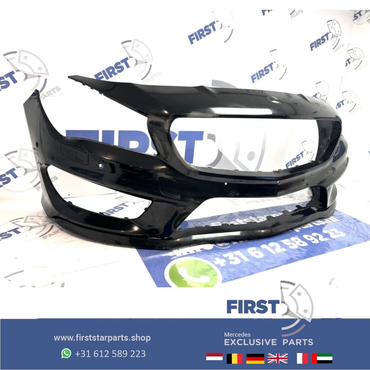 W117 45 AMG Voorbumper 2015 CLA45 bumper PDC OEM, Gebruikt, -, Voor, Ophalen of Verzenden