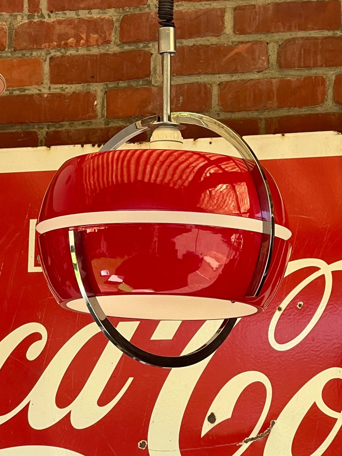 Vintage anvia design plafond lamp, Ophalen of Verzenden, Zo goed als nieuw