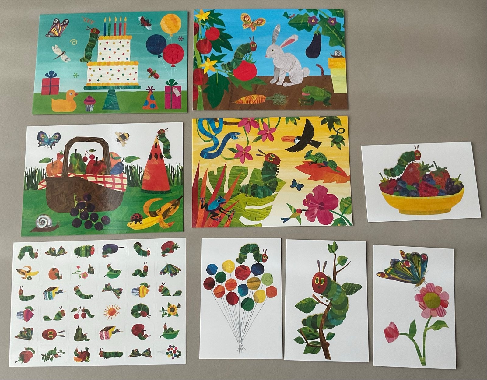 De Rupsje Nooitgenoeg Collectie: Kaarten en Stickers, Verzamelen, Ophalen of Verzenden, Zo goed als nieuw, Strip of Tekenfilm