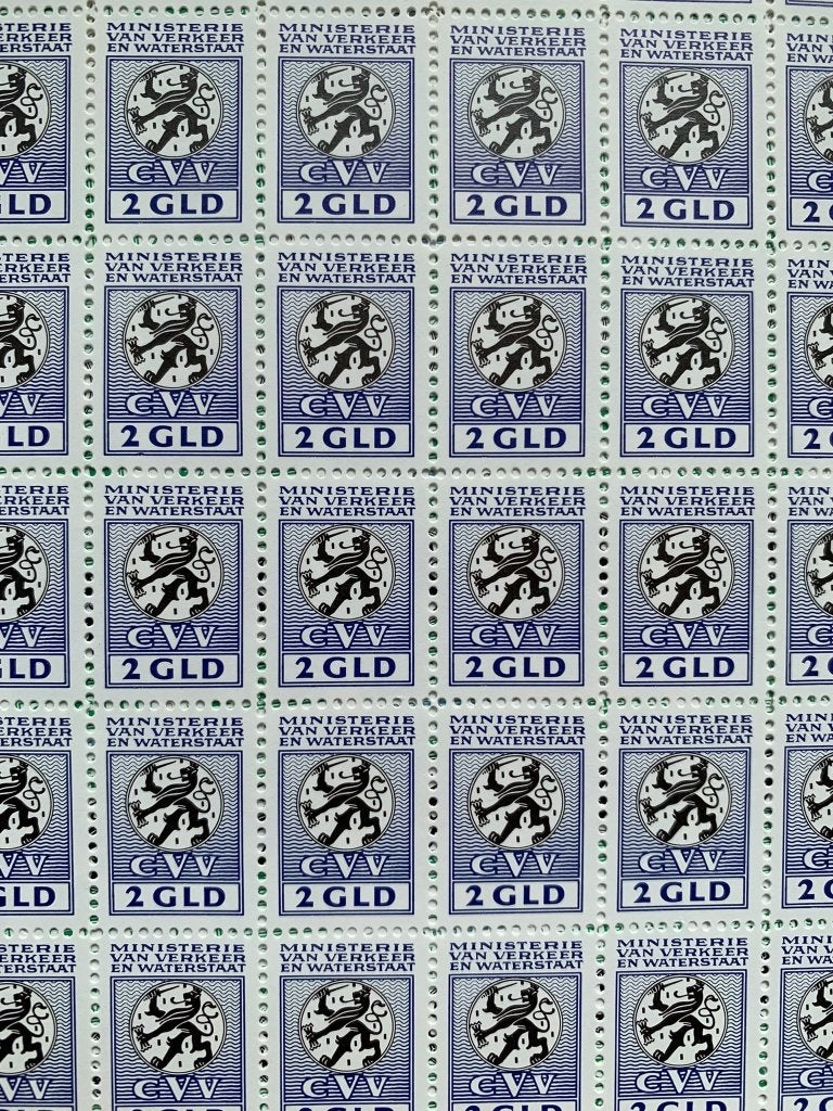 Min. V&W Commissie Vervoers Vergunningen cvv 2GL compl vel, Verzenden, Na 1940, Postfris
