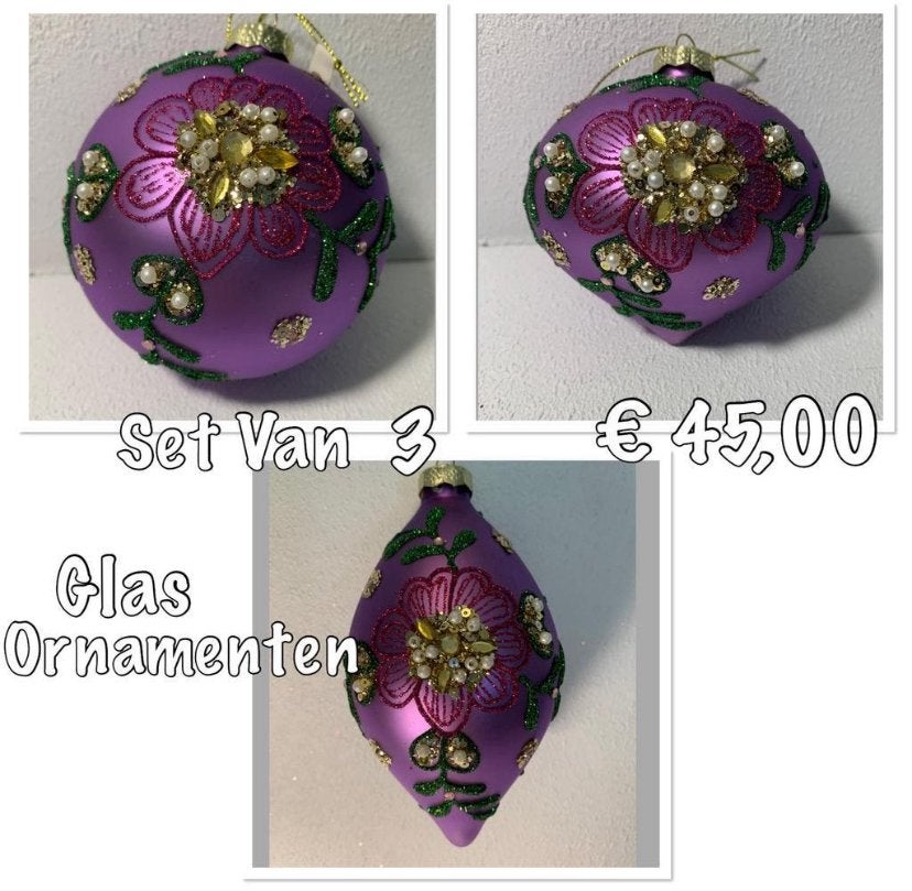 Set luxe kerstballen, Ophalen of Verzenden, Nieuw