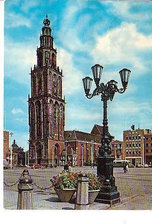 Ansichtkaart	Groningen	Martinitoren, Verzenden, 1960 tot 1980, Gelopen, Groningen