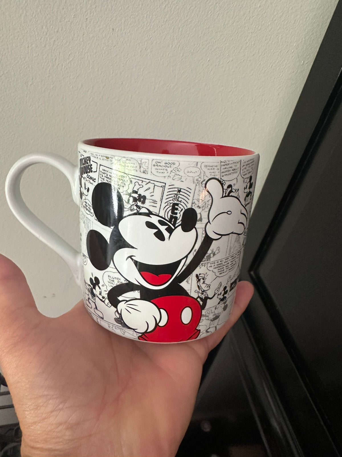 Te koop grote beker Mickey zmouse, Disneyland Paris, Ophalen of Verzenden, Mickey Mouse, Zo goed als nieuw, Servies