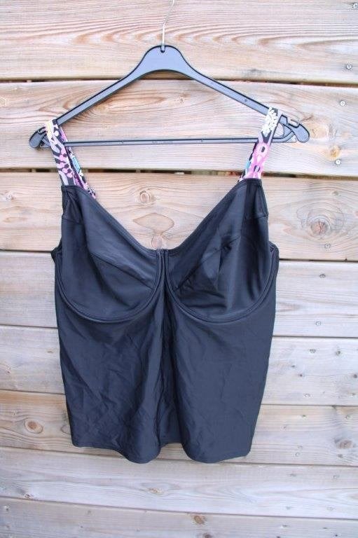 Tankini zwart/ kleur mt 46 (90F) Vaste prijs, Ophalen of Verzenden, Zo goed als nieuw, Zwart, Overige typen