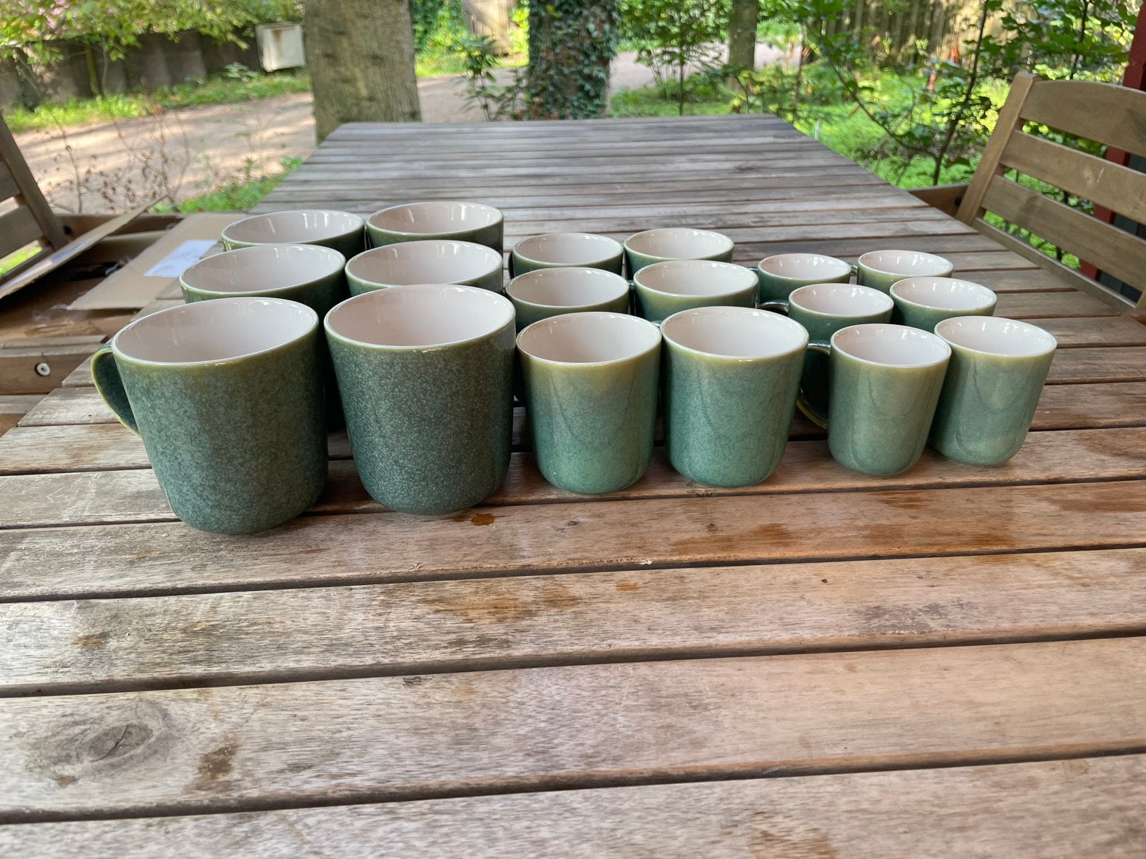 HEMA kopjes: cappuccino, koffie en espresso, Huis en Inrichting, Hema, Keramiek, Ophalen of Verzenden, Zo goed als nieuw