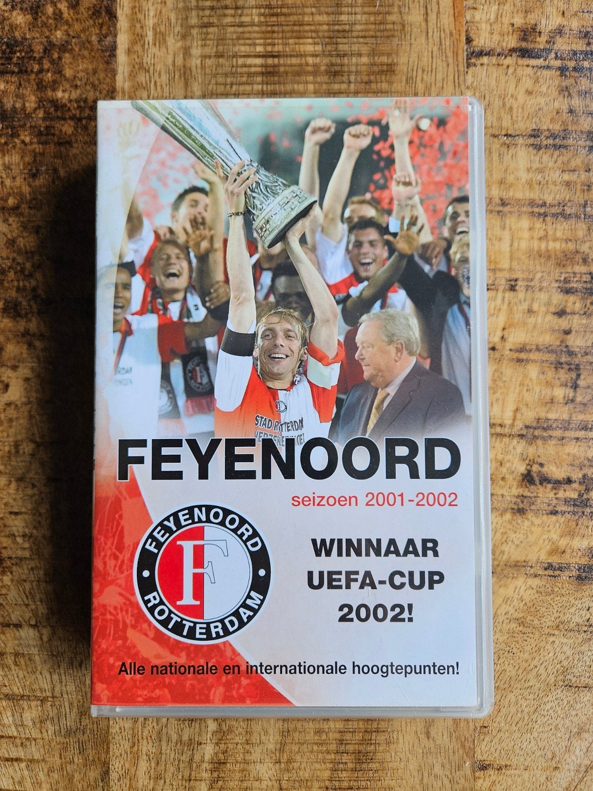 Feyenoord Seizoen 2001-2002 VHS - Winnaar UEFA-Cup, Cd's en Dvd's, VHS | Film, Gebruikt, Alle leeftijden, Overige genres, VHS