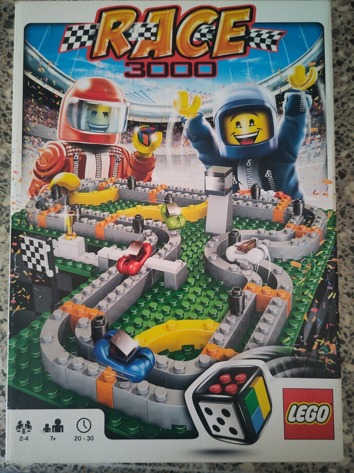 LEGO 3839 Race 3000 bordspel met bouwstenen, Inclusief instructies, Lego, Ophalen of Verzenden, Zo goed als nieuw