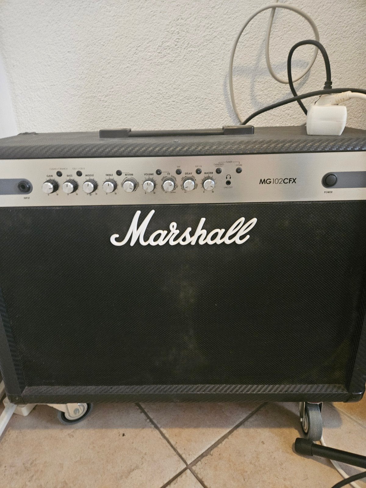 Marshall MG102CFX Gitaarversterker, Ophalen of Verzenden, Gebruikt, Gitaar, 100 watt of meer