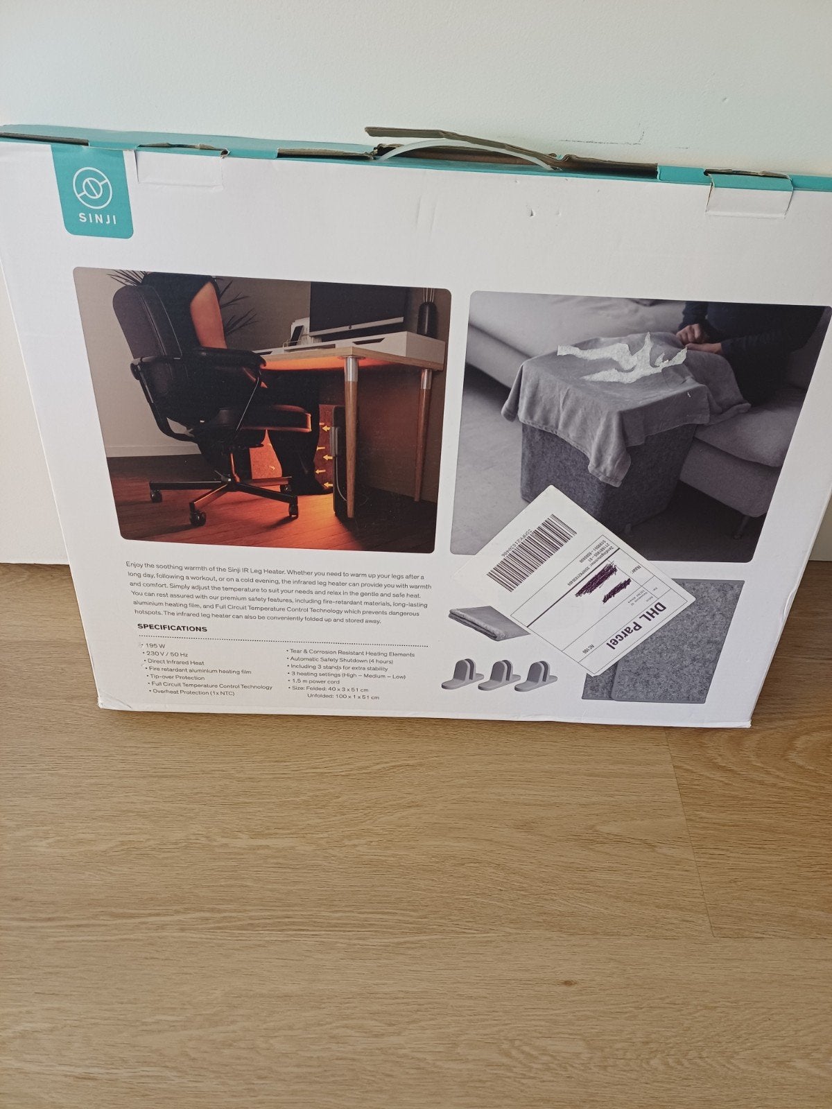 Sinji Infrarood Voeten/ beenwarmer met Deken - Nieuw in doo, Ophalen of Verzenden, Nieuw
