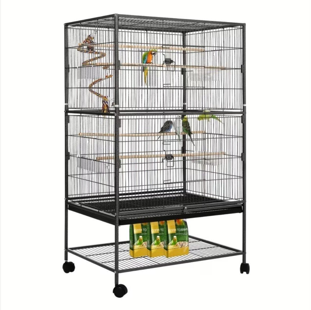 Ruime vogelkooi, Ophalen, Zo goed als nieuw, Metaal, Vogelkooi