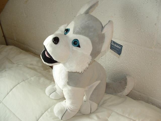 LOYFER HOND HUSKY PUPPY GROOT VELOURS, Ophalen of Verzenden, Nieuw, Overige typen