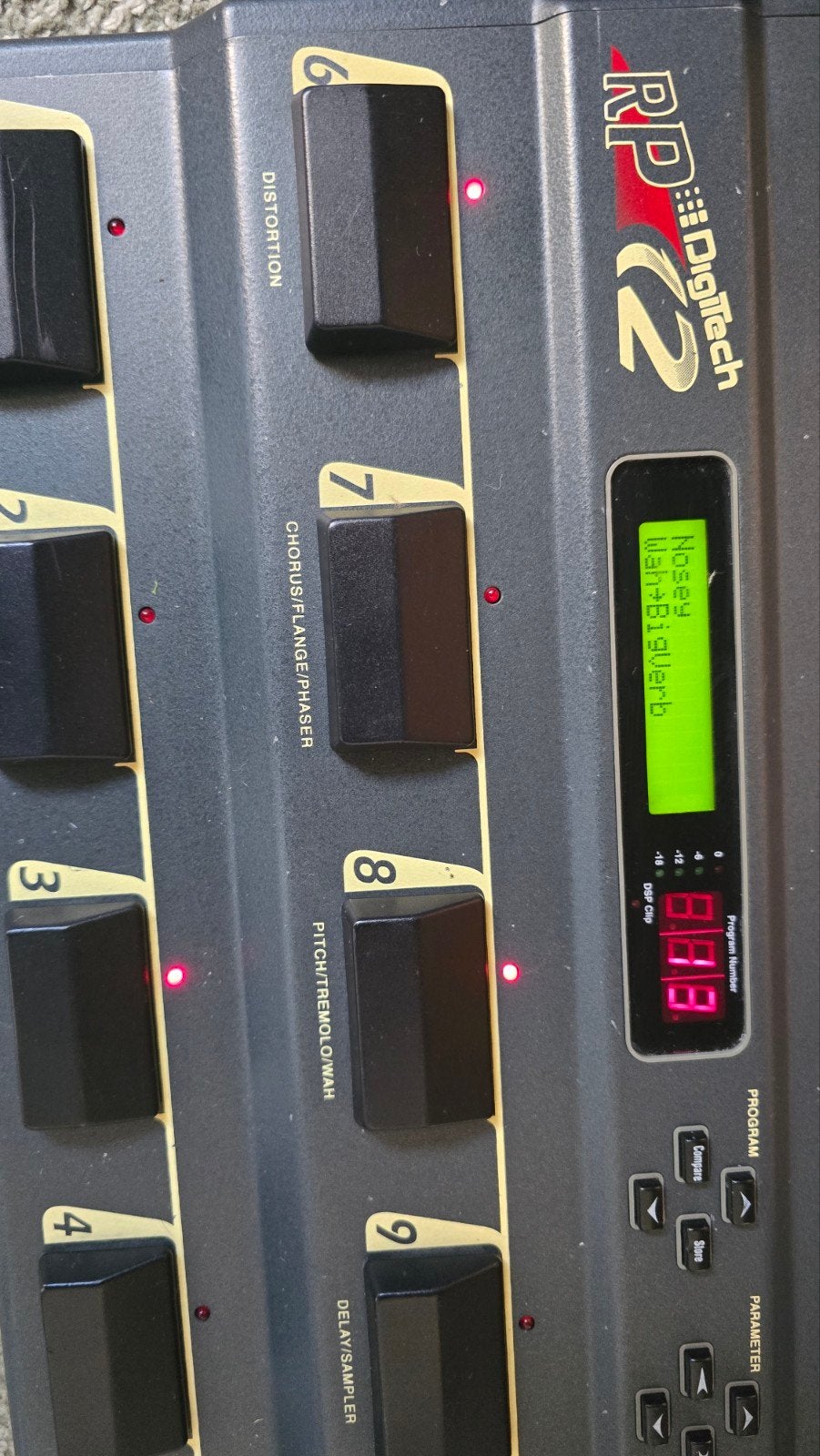 DigiTech RP12 Multi-effect Gitaarpedaal, Ophalen of Verzenden, Gebruikt, Delay of Echo