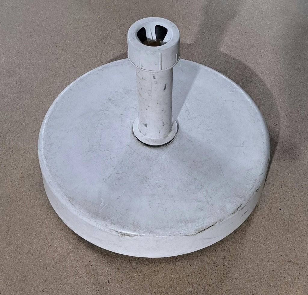Parasol vulvoet wit, Ophalen, Gebruikt, 1 tot 2 meter, Parasolvoet