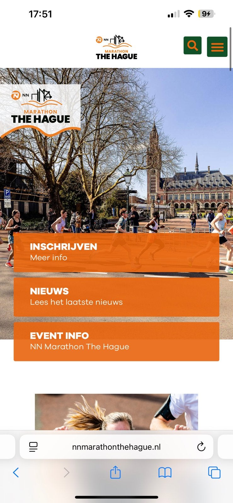 Startbewijs NN Den Haag marathon 42km, Sport en Fitness, Loopsport en Atletiek, Ophalen of Verzenden, Nieuw, Overige typen, Overige merken