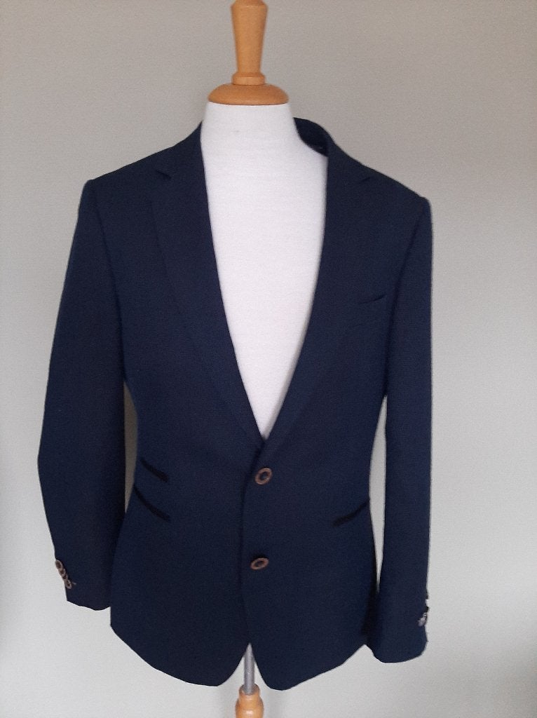 Blauw colbert maat 48 van Vanguard  ., Ophalen of Verzenden, Zo goed als nieuw, Vanguard, Maat 48/50 (M)