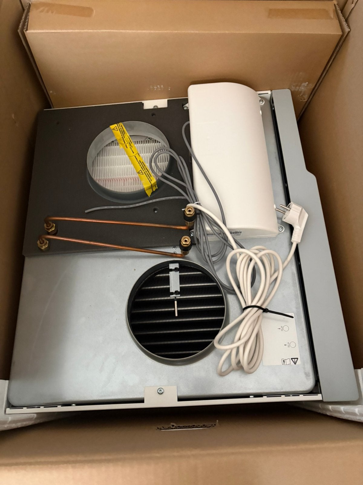 Nibe sam luchttoevoer module tbv warmtepomp nieuw, Doe-het-zelf en Verbouw, Verwarming en Radiatoren, Minder dan 30 cm, Overige typen