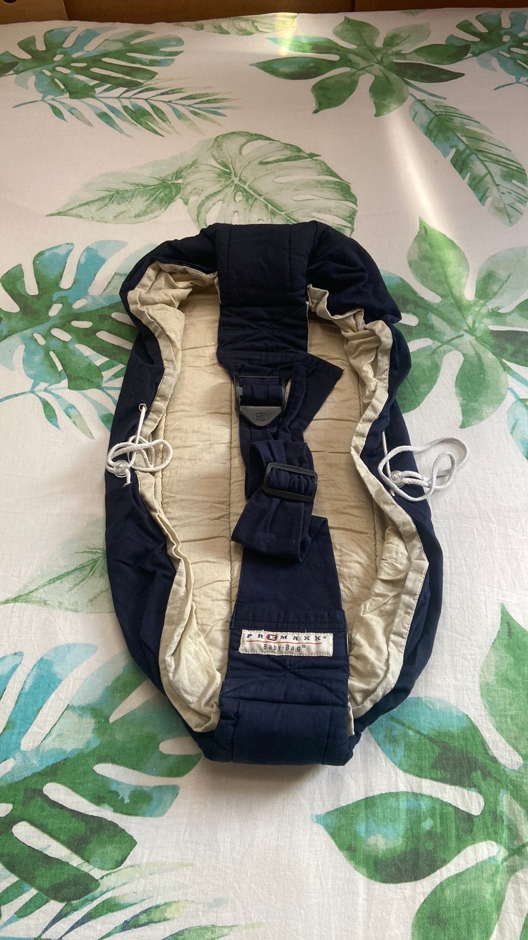 Premaxx Baby-Bag babydrager baby draagzak donkerblauw/zand, Kinderen en Baby's, Babydragers en Draagdoeken, Gebruikt, Premaxx