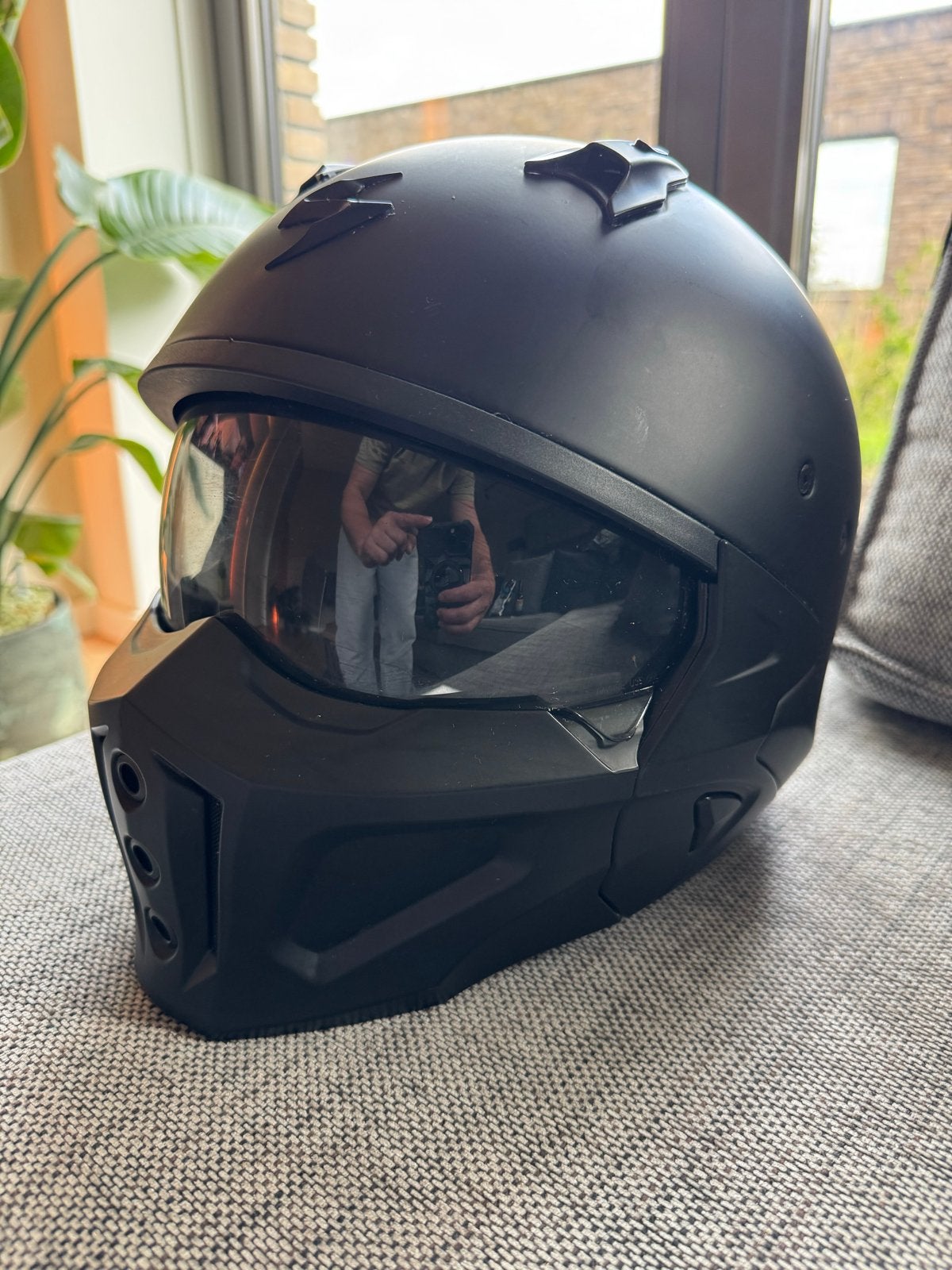 Scorpion Covert X helm mat zwart  Maat S, Overige merken, Heren, Jethelm, Ophalen of Verzenden