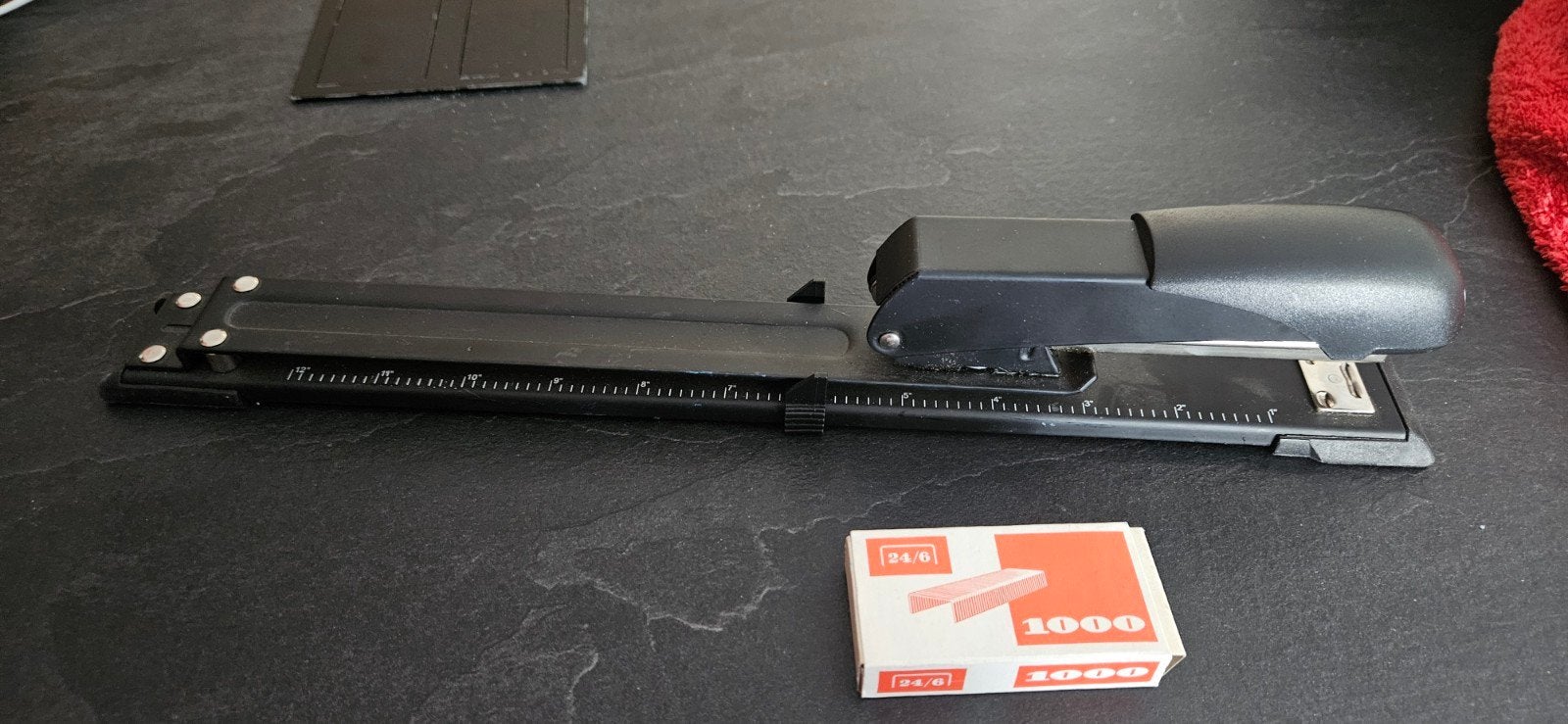 Nietmachine met nietjes - Zwart, Ophalen of Verzenden, Gebruikt