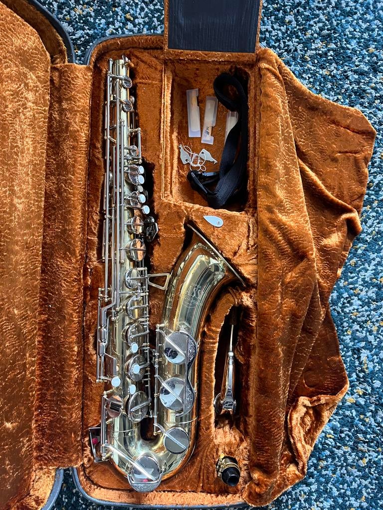 Amati Kraslice Super Classic Tenorsaxofoon met koffer, Ophalen of Verzenden, Gebruikt, Tenor, Met koffer