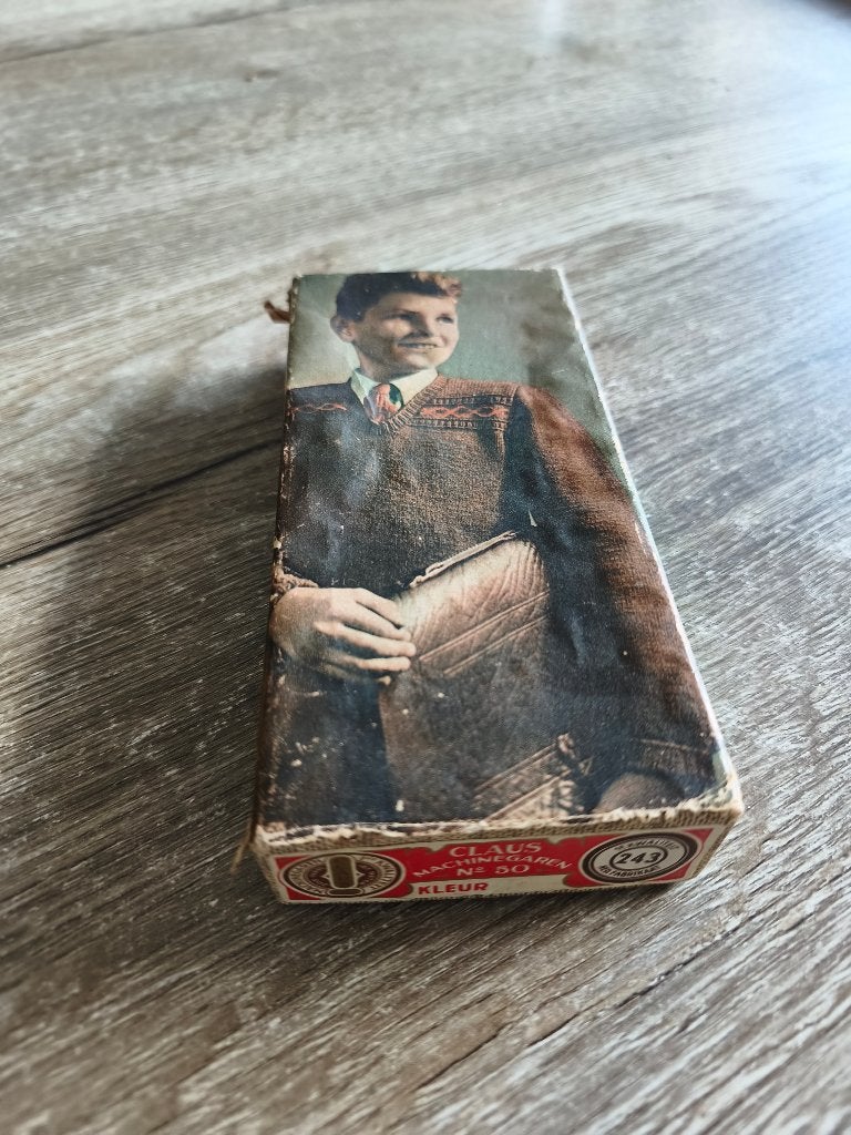 Vintage Claus Machinegaren doosje, Antiek en Kunst, Ophalen of Verzenden