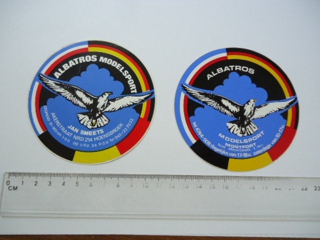 sticker Albatros Modelsport modelbouw Montfort Hoensbroek, Verzenden, Zo goed als nieuw