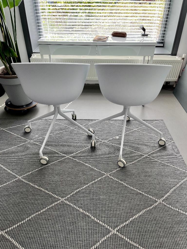 Hay | Stoel 2x | Designstoel | Eetkamerstoel | Bureaustoel, Huis en Inrichting, Ophalen, Gebruikt, Twee, Wit