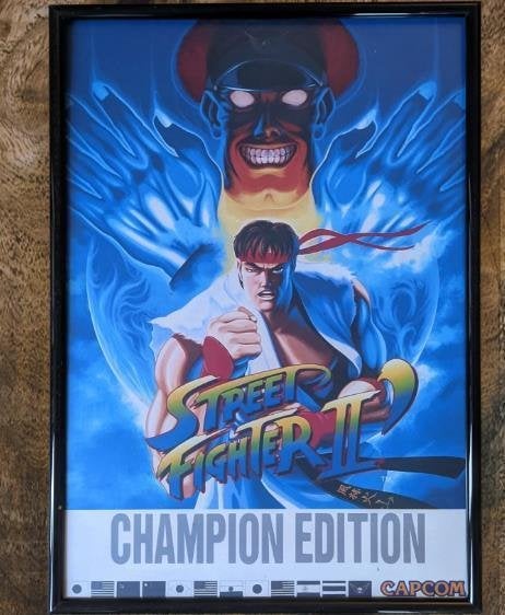 STREET FIGHTER 2 CE Capcom Arcade Poster in Lijst
