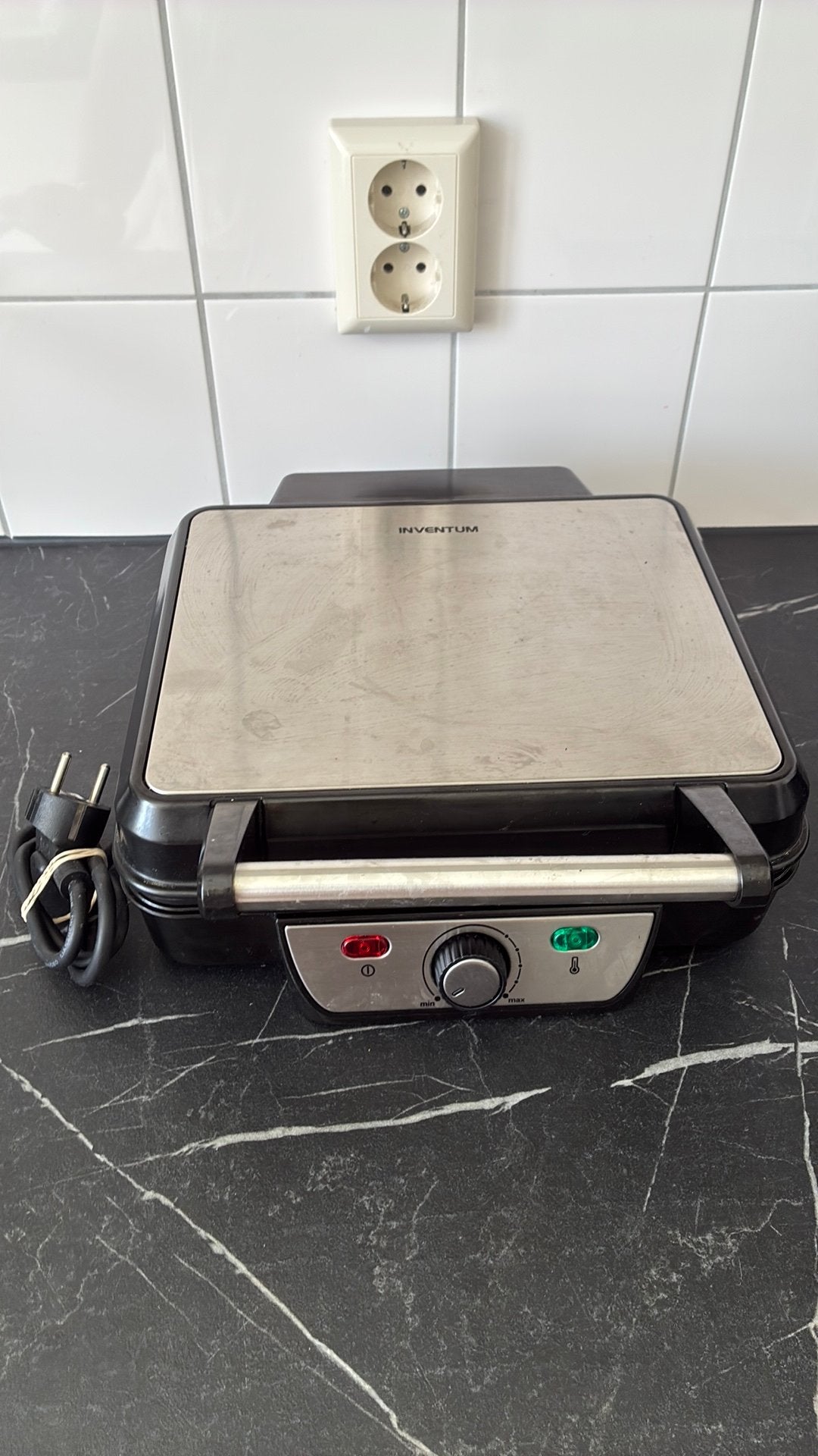 Inventum CG618 - Contactgrill Tafelgrill Tafelgrill, Witgoed en Apparatuur, Contactgrills, Ophalen of Verzenden, Zo goed als nieuw
