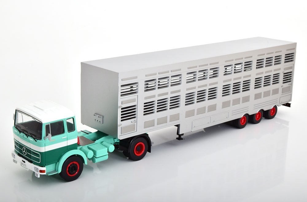 Mercedes-Benz LPS 1632 Vee Transporter 1970 Groen / Wit / Zi, Overige merken, Tschuiten@hotmail.com, Duitsland, Ixo Models